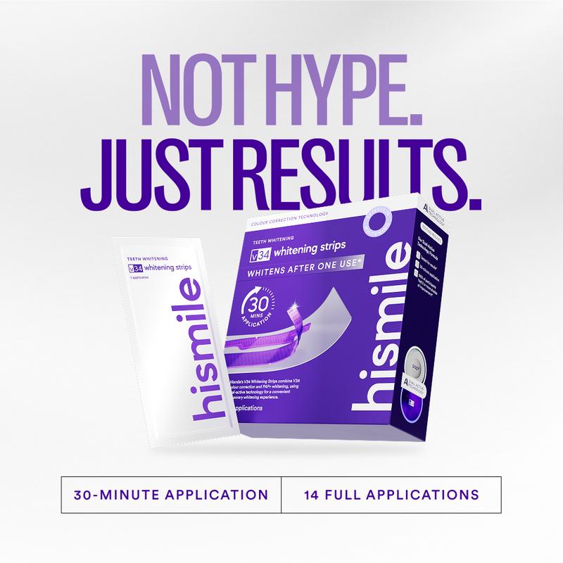 V34 Colour-Correct Whitening Strips